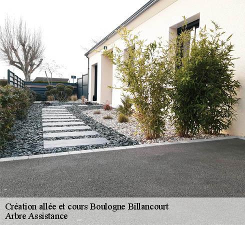 Création allée et cours  boulogne-billancourt-92100 Arbre Assistance